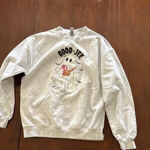 Gildan Gray Boo-Jee Graphic Men's Crewneck Sweater